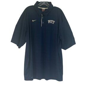 Nike Pitt Panthers Golf Polo Shirt Mens XL Blue NCAA Football